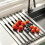 Compacts Foldable Dish Rack For Efficient Water Drainages In-M 2