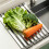 Compacts Foldable Dish Rack For Efficient Water Drainages In-M 7