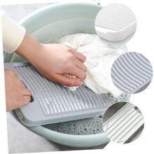 2pcs Hand Washboard Non-Slip Plastic Wash Board Home Washing Board