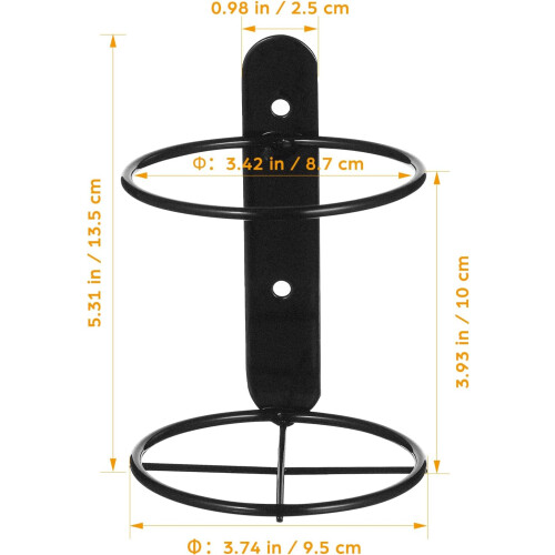 2pcs Single Wine Rack Wall Wine Holder Creative Decorative Shape Iron Sturdy for Bars and Shops 1