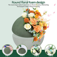 Sfere di spugna per fioristi fai da te, 2 pezzi, rotonde, da inumidire, ideali per composizioni floreali e decorazioni per eventi.