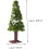 30Pcs Mixed Pine Tree Model Set for Landscape Layout Scenery, Miniature Wire Trunk Trees 2