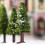 30Pcs Mixed Pine Tree Model Set for Landscape Layout Scenery, Miniature Wire Trunk Trees 5