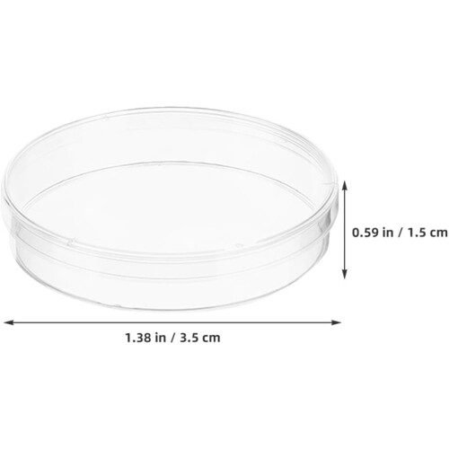 Plastic Petri Dishes and Tissue Engineering with Secure Lids 20pcs Practical Design 1