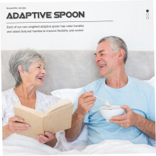 2 ks Shake Spoon Senior Stolní nádobí z nerezové oceli pro domácnost Adaptivní lžíce