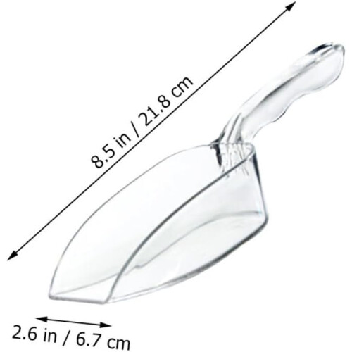 2pcs Flour Shovels Ice Scoop PC Material Thickened Multi-Functional Smooth Edges Integrally Formed Simple 1