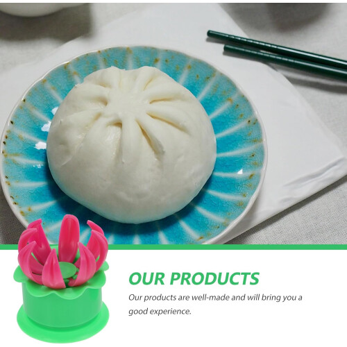 2pcs Steam Bun Making Molds for Handmade Cooking, Easy to Clean Reusable Plastic Dumpling Makers 2