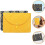 Buddhist Scriptures Storage Bag 2pcs Brocade Pouch Set with Ethnic Embroidery 3