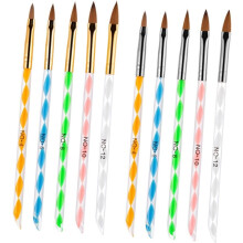 2 sets Nail Art Crystal Pen, Manicure Brush Pen, Acryl Spiraalstaaf, Nagelgereedschap