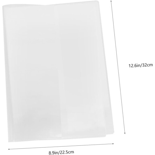 2pcs Notebook Cover PVC Protective Cover Scratch-Resistant Book Protector 1