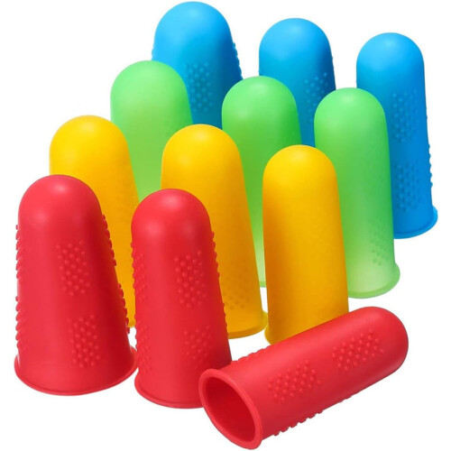 2 conjuntos protetores de dedos de silicone cozinha resistente ao calor