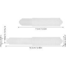 4 Stück Ersatzstangen für Toilettenpapierrollen, flexibler Federmechanismus, einfache Montage, Kunststoff, Eisen