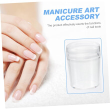 2 sets transparante nagelstempels van siliconen en schrapers voor manicureontwerpen, geschikt voor beginners en professionals.
