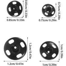 Sewing Snap Buttons Metal Fasteners for Clothing Repairs Crafts Snap Fasteners Kit