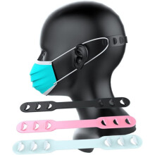 20 piezas de hebillas de extensión para bandas de mascarilla, ajustables, para usar con bandas para las orejas, estilo de correa larga y color.