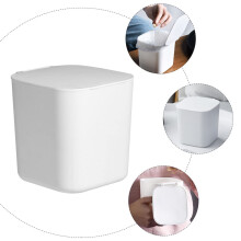 2 bonitas tapas para papeleras de escritorio pequeñas, organizador de almacenamiento multifuncional para oficina y hogar
