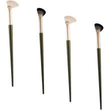 20 brochas angulares para contorno de nariz y sombras de ojos para ojeras, hinchazón, rostro, cejas y ojos. Herramienta de maquillaje.