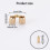 Heavy Type Brasses Invisible Hinge Small 180 Degree Opening-10P 4