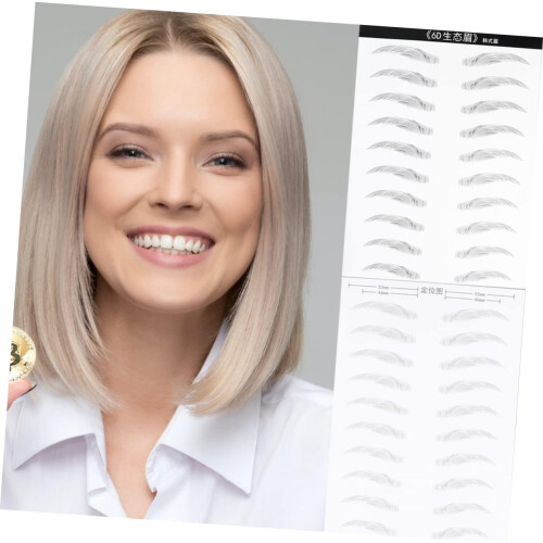 6d Waterproof Eyebrow Sticker Patch 10 Pairs Hair-Like Artificial Eyebrow Simulation Makeup Tools 1