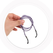 4 buc curea de ochelari de exterior împletită din piele PU, sistem de fixare a ochelarilor