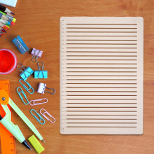 2sets Modelo de Linha de Espaçamento Ferramenta de Desenho de Linha Reta Regra do Modelo de Plástico