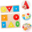2 sets geometrische puzzels voor educatief speelgoed. 1