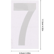 2 sarjaa suuria valkoisia PVC-numerotarroja postilaatikoille, itseliimautuvia ja vedenpitäviä heijastavia numeroita