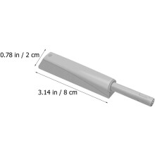 Kit di 4 chiusure a pressione per ante di armadietti e dispense, colore grigio, per esterni.