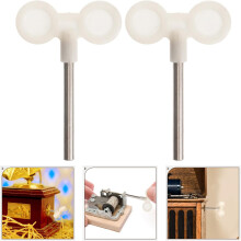 2pcs Metal Music Box Replacement Winding Keys 45mm for Restoring Antique and Repairing Old Music Boxes