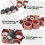 20pcs Sandpaper Ring Sanding Head Bands for Rotary Tool 2