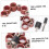 20pcs Sandpaper Ring Sanding Head Bands for Rotary Tool 6