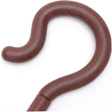 2 pezzi Bastone da pastore e bastoni da passeggio in plastica Costume di Halloween Scettri a uncino Oggetti di scena per palcoscenico