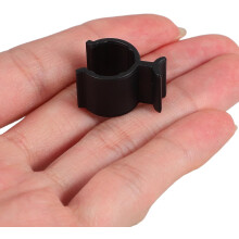 30 Stück Kunststoff-Schnallenclips, Flaschenhalterclip, Lotionpumpenverschluss, sicherer Halt, vielseitig einsetzbar, schwarz