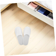 Paquete de 28 pares de pantuflas desechables para spa, unisex, con punta cerrada, antideslizantes de EVA, ligeras, para invitados.