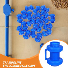 25pcs Blue Trampoline Enclosure Pole Caps Plastic Post Covers 2.5cm Diameter Replacement Accessories