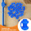 25pcs Blue Trampoline Enclosure Pole Caps Plastic Post Covers 2.5cm Diameter Replacement Accessories 1