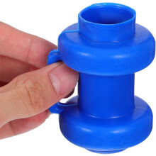 25 Stück blaue Trampolin-Sicherheitsnetz-Pfostenkappen aus Kunststoff, 2,5 cm Durchmesser, Ersatzzubehör