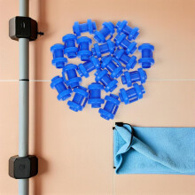 25 pezzi Tappi di plastica blu per pali di recinzione del trampolino, diametro 2,5 cm, accessori di ricambio