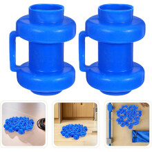 25 Stück blaue Trampolin-Sicherheitsnetz-Pfostenkappen aus Kunststoff, 2,5 cm Durchmesser, Ersatzzubehör
