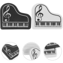 20 stuks pianovormige mini-gummetjes voor leerlingen, als beloning op school. Kleine, schattige gummetjes met willekeurige patronen.