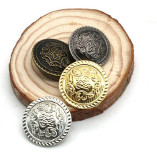Lot de 30 boutons rétro en cuivre, assortis à tous les jeans, manteaux et vestes.