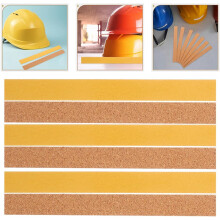 24pcs Self-Adhesive Cork Hat Reducer Pads 200x40x2mm for Hard Hat Attachment Thin Cork Sheets