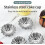 20pcs Non-Stick Stainless Steel Muffin Cupcake Tart Molds Multi-Function Baking Pudding Cups 7