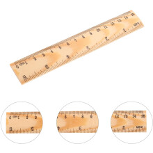 20 reglas rectas de madera de 15 cm, herramientas de medición para dibujo y costura.