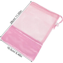 2 stuks opbergtassen voor dansschoenen, balletschoenentas van ademend mesh voor oefenen, optredens en reizen. Georganiseerd en fris.