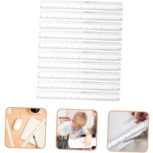 20 Stück Kunststofflineale, 12 Zoll (30,5 cm) Messlineale mit Zoll- und Zentimeterangaben, robust und farbecht