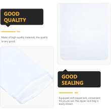 200pcs Photo Jewelry Storage Bags Zipper Lock Pouches Thickened Plastic 7x10cm