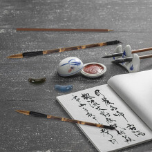 Chinesisches Kalligrafie-Pinselset mit Wolfshaarpinsel für Anfänger und Erwachsene – Traditionelle Kalligrafie-Werkzeuge