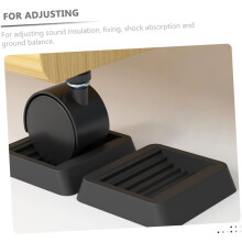 4 Stück Feste Fußpads für Stuhlrollen, Möbeluntersetzer, Gummirollenkappen