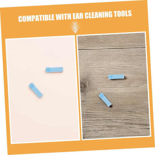 24pcs Soft Silicone Replacement Scoop Tips for Ear Wax Removal Flexible Visual Ear Spoon Covers
